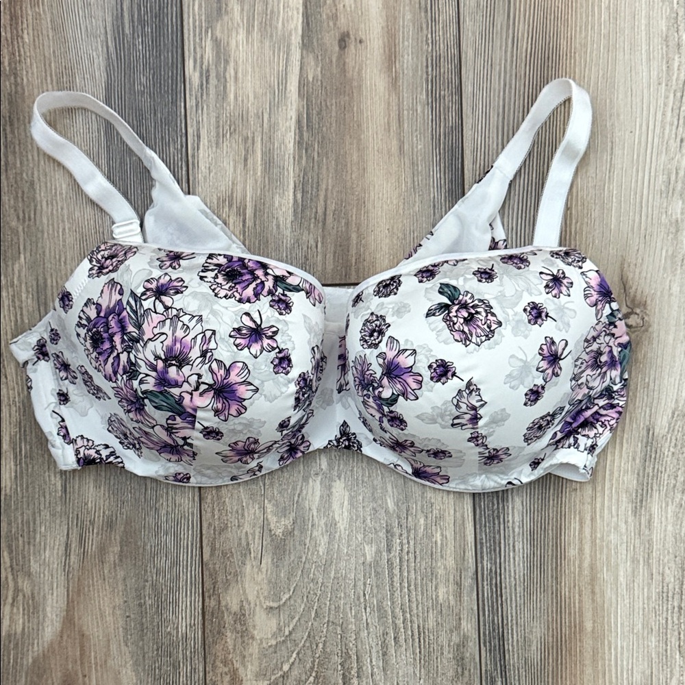 Torrid Curve Lightly Lined Full Coverage Floral Print Bra 42DD